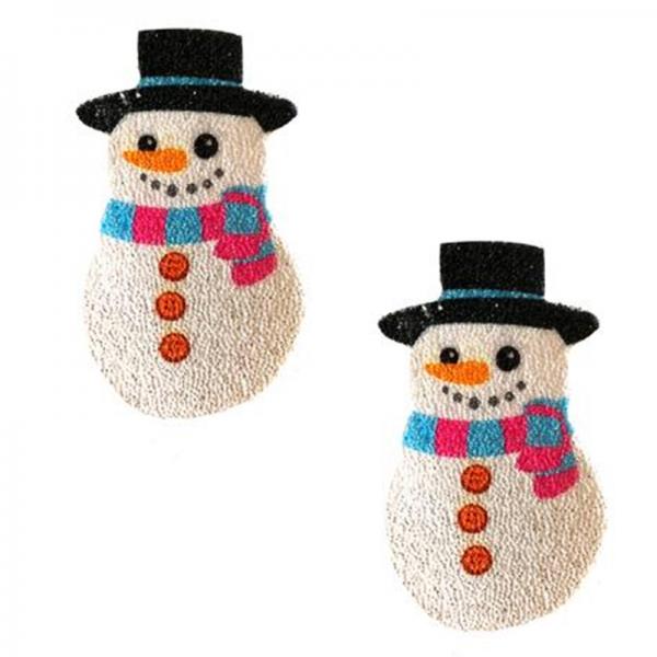 Neva Nude Pasty Snowman Glitter - Secret Garden