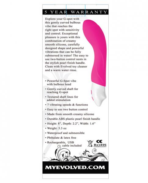 Buxom G G-Spot Vibrator Pink - Secret Garden