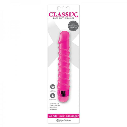 Classix Candy Twirl Massager - Secret Garden