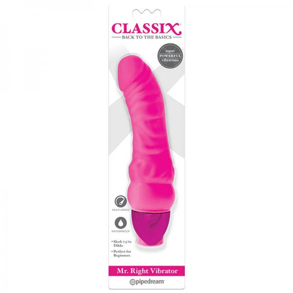 Classix Mr. Right Vibrator Pink - Secret Garden