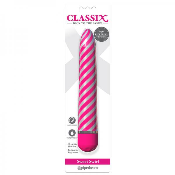 Classix Sweet Swirl Vibrator Pink - Secret Garden