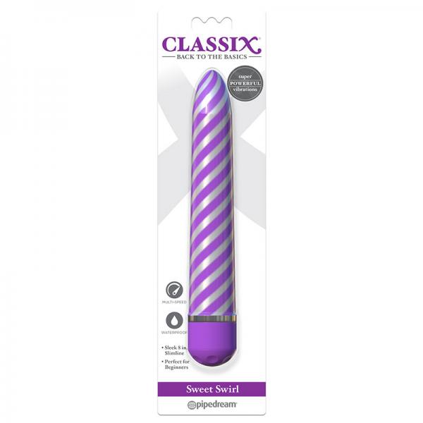 Classix Sweet Swirl Vibrator Purple - Secret Garden