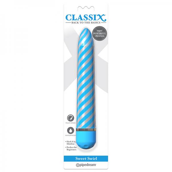 Classix Sweet Swirl Vibrator Blue - Secret Garden