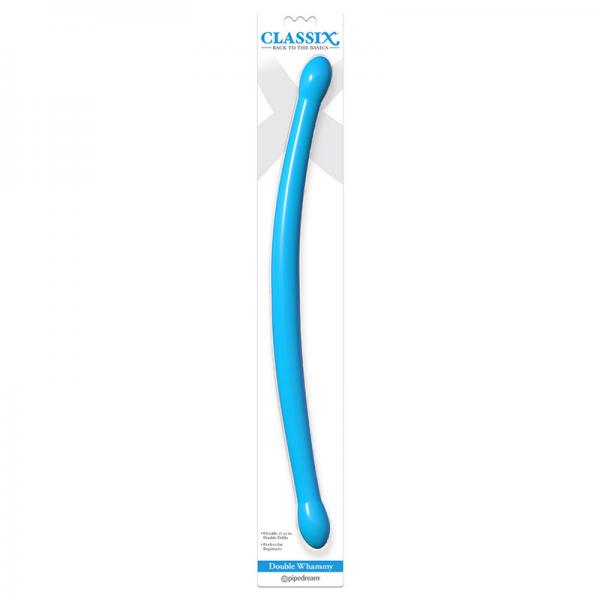 Classix Double Whammy Blue Dual Dildo - Secret Garden