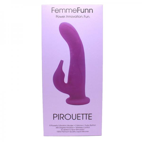 Femmefunn Pirouette Purple Rabbit Vibrator - Secret Garden