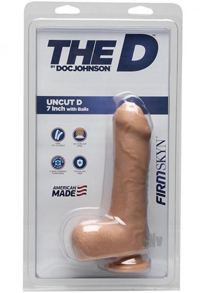 The D Uncut D 7in With Balls Firmskyn - Beige