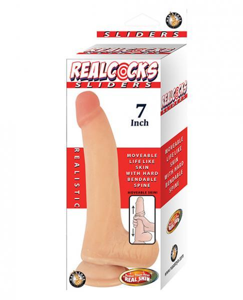 Realcocks Sliders 7 inches Beige Dildo