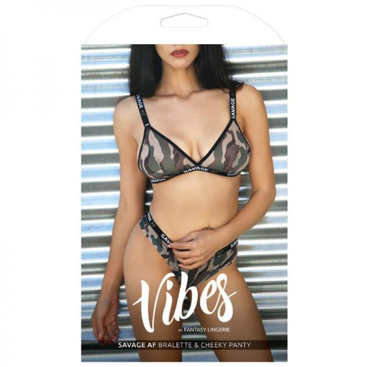 Vibes Savage Af Bralette & Cheeky Ml - Secret Garden