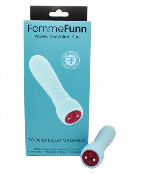 Femmefunn Booster Bullet Vibrator Light Blue - Secret Garden