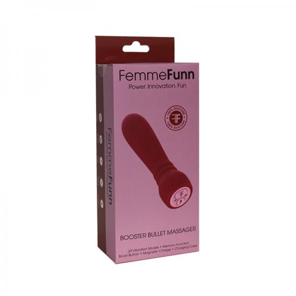 Femmefunn Booster Bullet Vibrator Maroon Brownish Red - Secret Garden