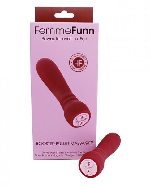 Femmefunn Booster Bullet Vibrator Maroon Brownish Red - Secret Garden