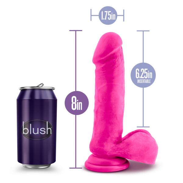 Au Naturel Bold Hero 8 inches Dildo Pink