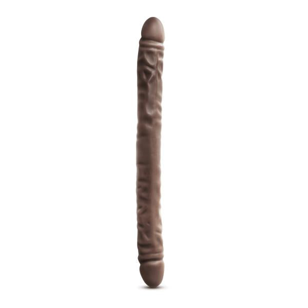 Dr Skin 18 inches Double Dildo Brown - Secret Garden