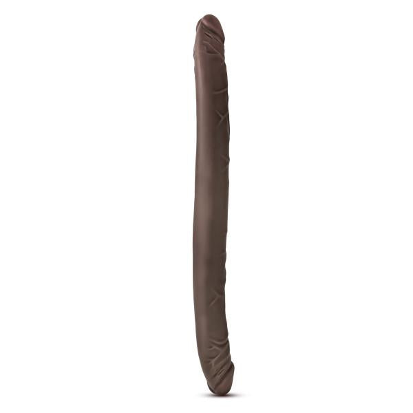 Dr Skin 16 inches Double Dildo Chocolate Brown - Secret Garden