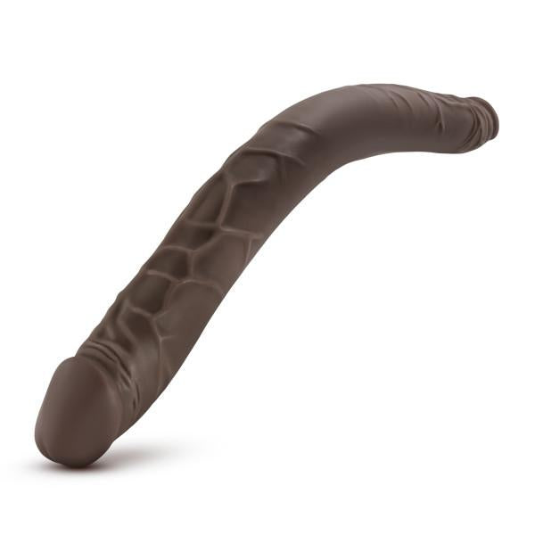 Dr Skin 16 inches Double Dildo Chocolate Brown - Secret Garden