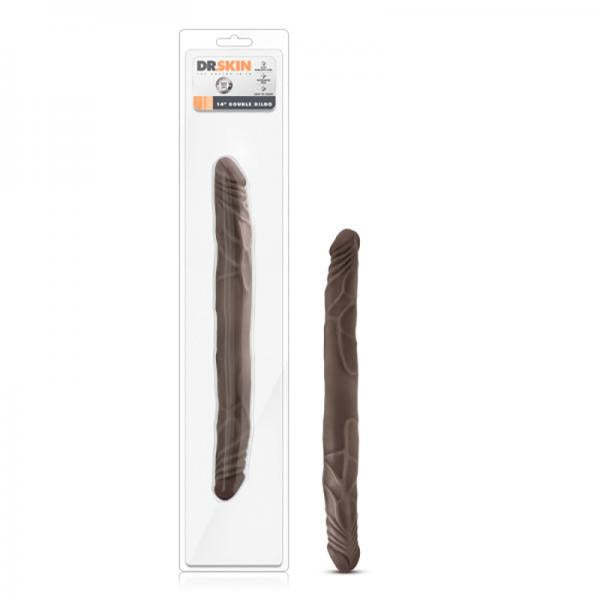 Dr Skin 14 inches Double Dildo Chocolate - Secret Garden