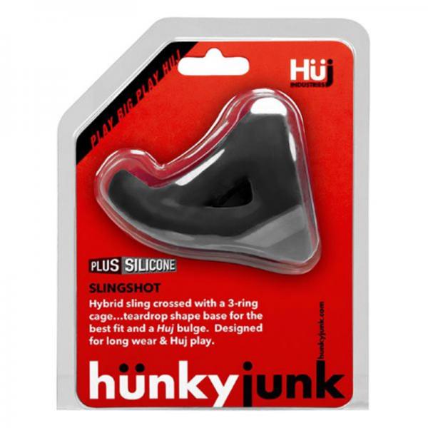 Hunkyjunk Slingshot 3 Ring Teardrop, Tar - Secret Garden