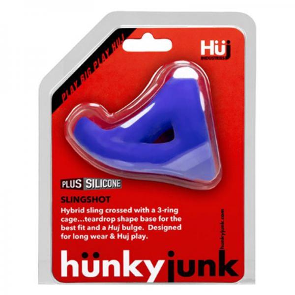 Hunky Junk Slingshot 3 Ring Teardrop Cobalt Blue - Secret Garden