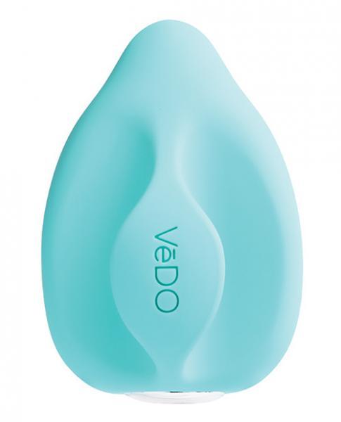 Vedo Yumi Rechargeable Finger Vibe - Tease Me Turquoise - Secret Garden