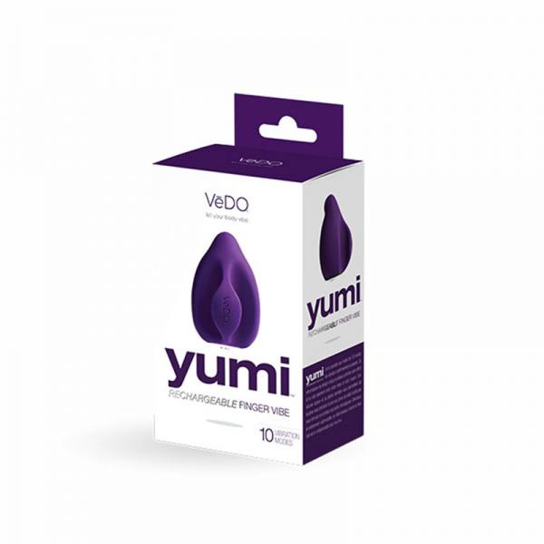 Vedo Yumi Rechargeable Finger Vibe - Deep Purple - Secret Garden