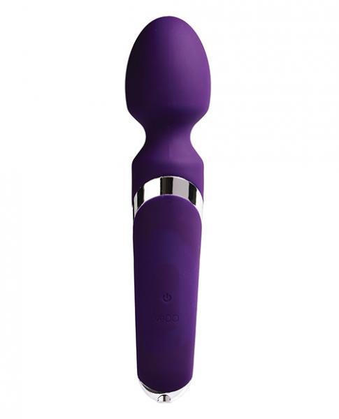 Vedo Wanda Rechargeable Wand Vibe - Deep Purple - Secret Garden