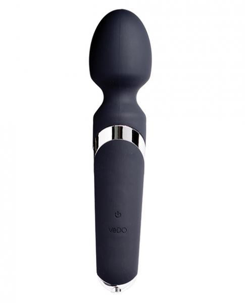 Vedo Wanda Rechargeable Wand Vibe - Just Black - Secret Garden