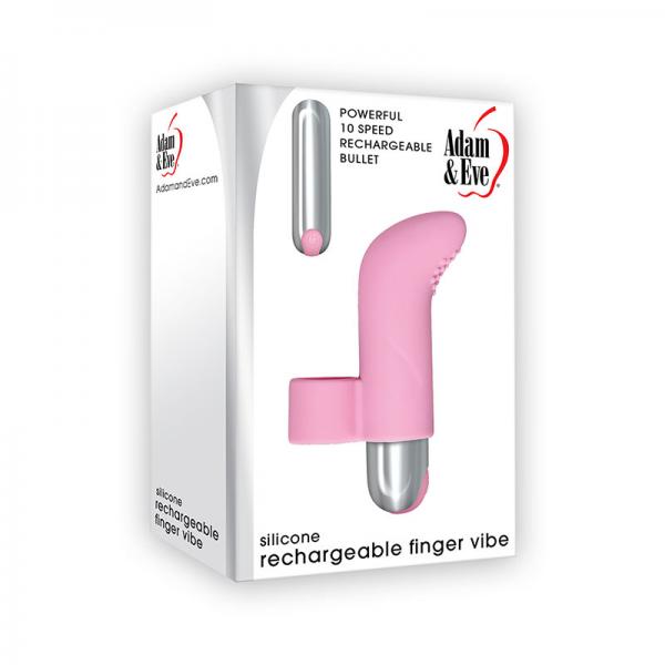 Adam & Eve Rechargeable Finger Vibe Pink - Secret Garden