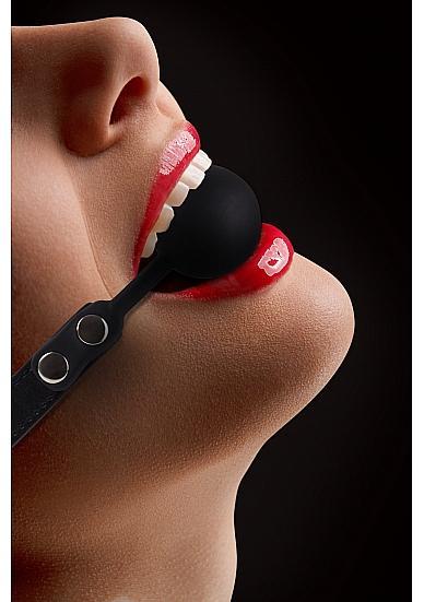 Ouch Silicone Ball Gag Black O/S - Secret Garden