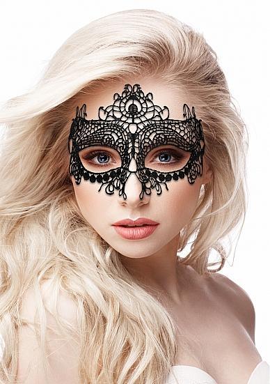 Ouch Queen Black Lace Mask Black O/S - Secret Garden