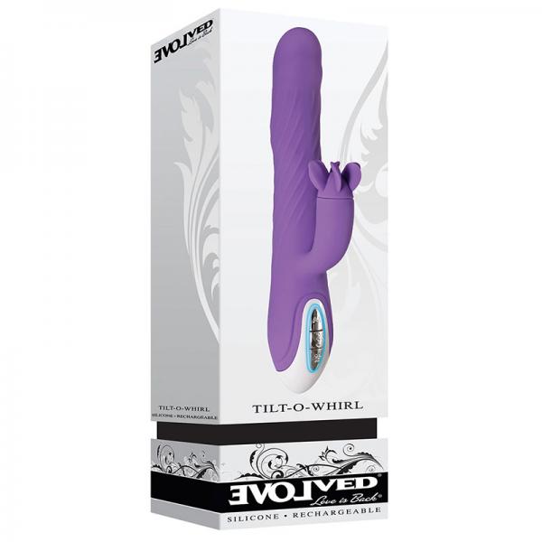 Evolved Tilt-o-whirl Dual Vibe With Spinning Clit Stimulator 8 Vibe Functions And 5 Wave Functions I - Secret Garden