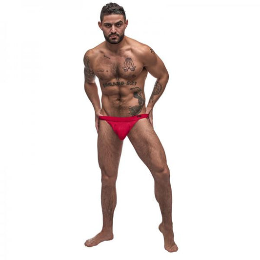 Male Power Pure Comfort Modal Sport Jock Red Lx - Secret Garden