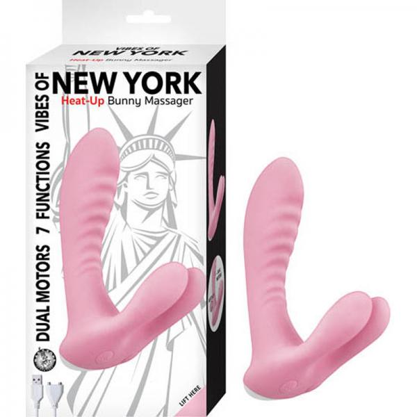 Vibes Of New York Heat-up Bunny Massager Pink - Secret Garden