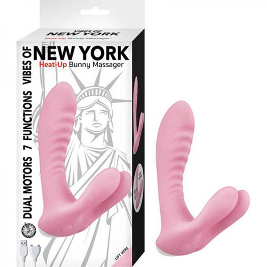 Vibes Of New York Heat-up Bunny Massager Pink - Secret Garden