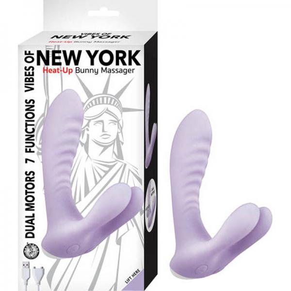 Vibes Of New York Heat-up Bunny Massager Lavender - Secret Garden