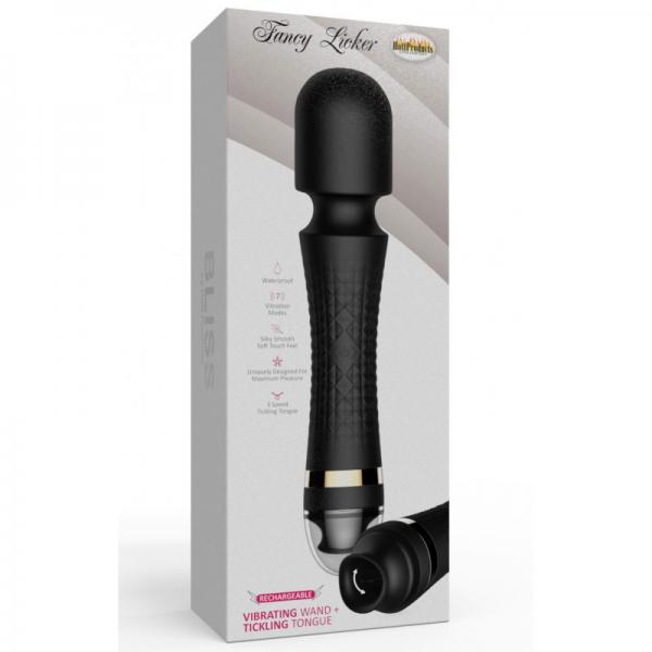 Bliss Fancy Licker Power Wand With High Speed Vibrating Tongue - Secret Garden