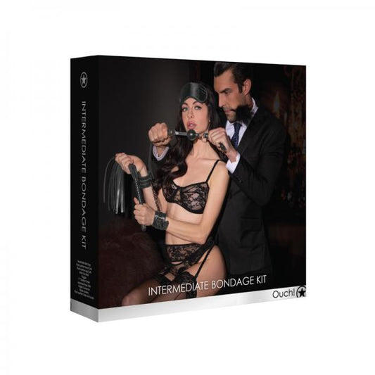 Ouch! - Intermediate Bondage Kit - Black - Secret Garden