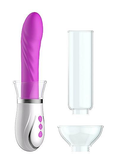 Twister - 4 In 1 Rechargeable Couples Pump Kit - Purple - Secret Garden