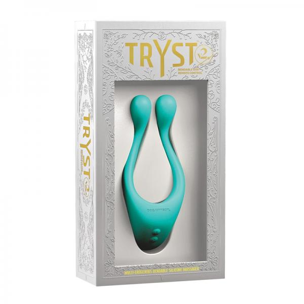 Tryst V2 Bendable Multi Erogenous Zone Massager With Remote Mint - Secret Garden