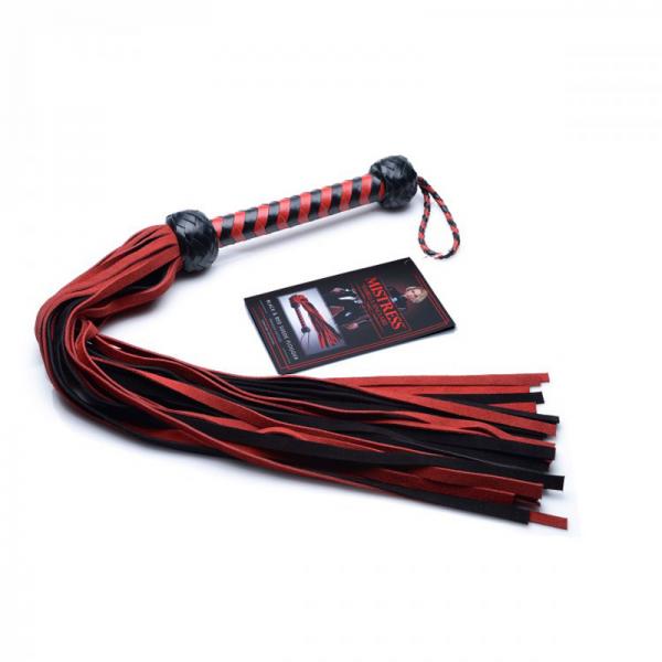 Black And Red Suede Flogger - Secret Garden