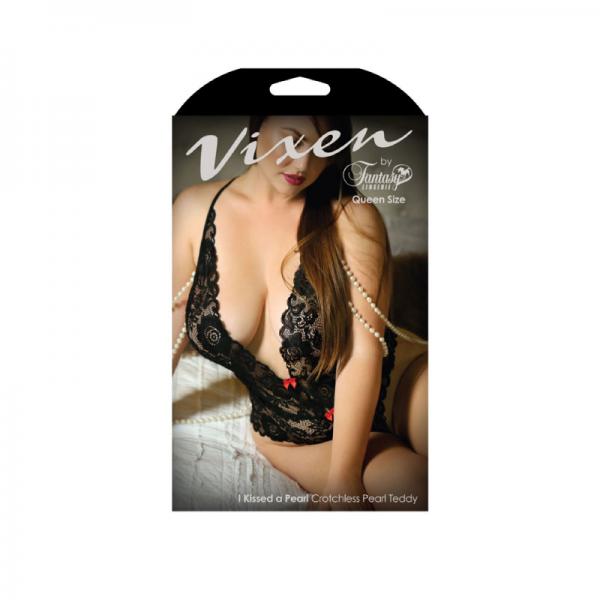 Vixen I Kissed A Pearl Lace & Pearl Teddy - Secret Garden