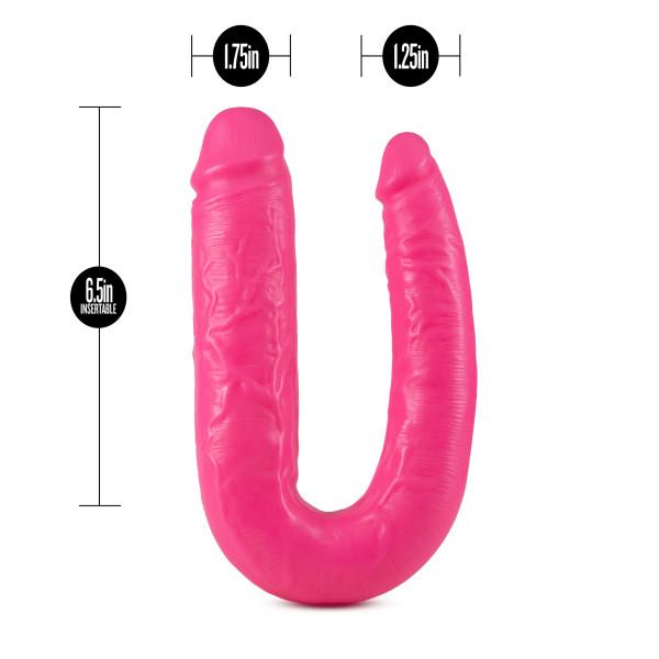 Big As Fuk 18 Inches Double Head Cock Pink - Secret Garden