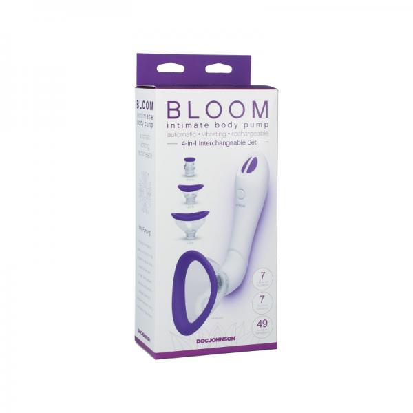 Bloom - Intimate Body Pump - Automatic - Vibrating - Rechargeable Purple/white - Secret Garden