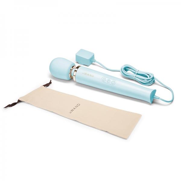 Le Wand Powerful Plug-in Vibrating Massager Sky Blue - Secret Garden