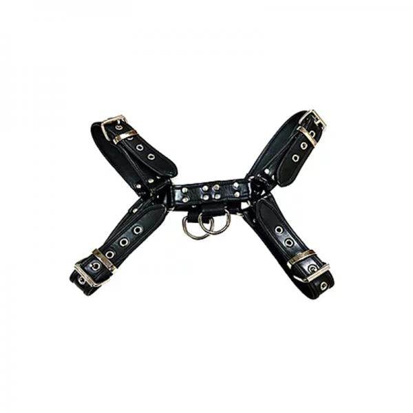 O.t.h Leather Harness - Black Size Extra Large - Secret Garden