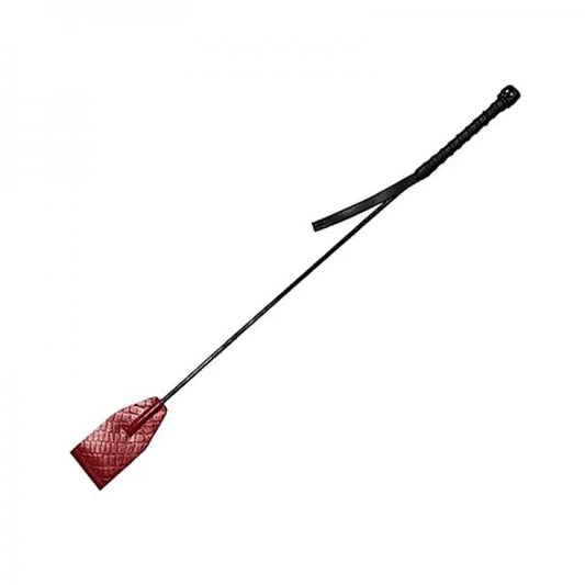 Leather Riding Crop Burgunday & Black Accessories - Secret Garden