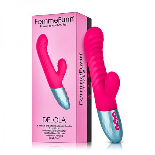 Femmefunn Delola Rabbit Vibrator Pink - Secret Garden