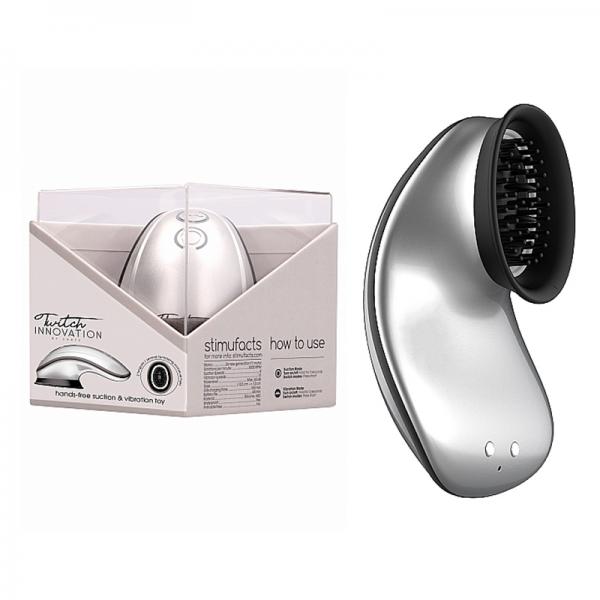 Twitch Hands-free Suction Vibration Toy Silver - Secret Garden