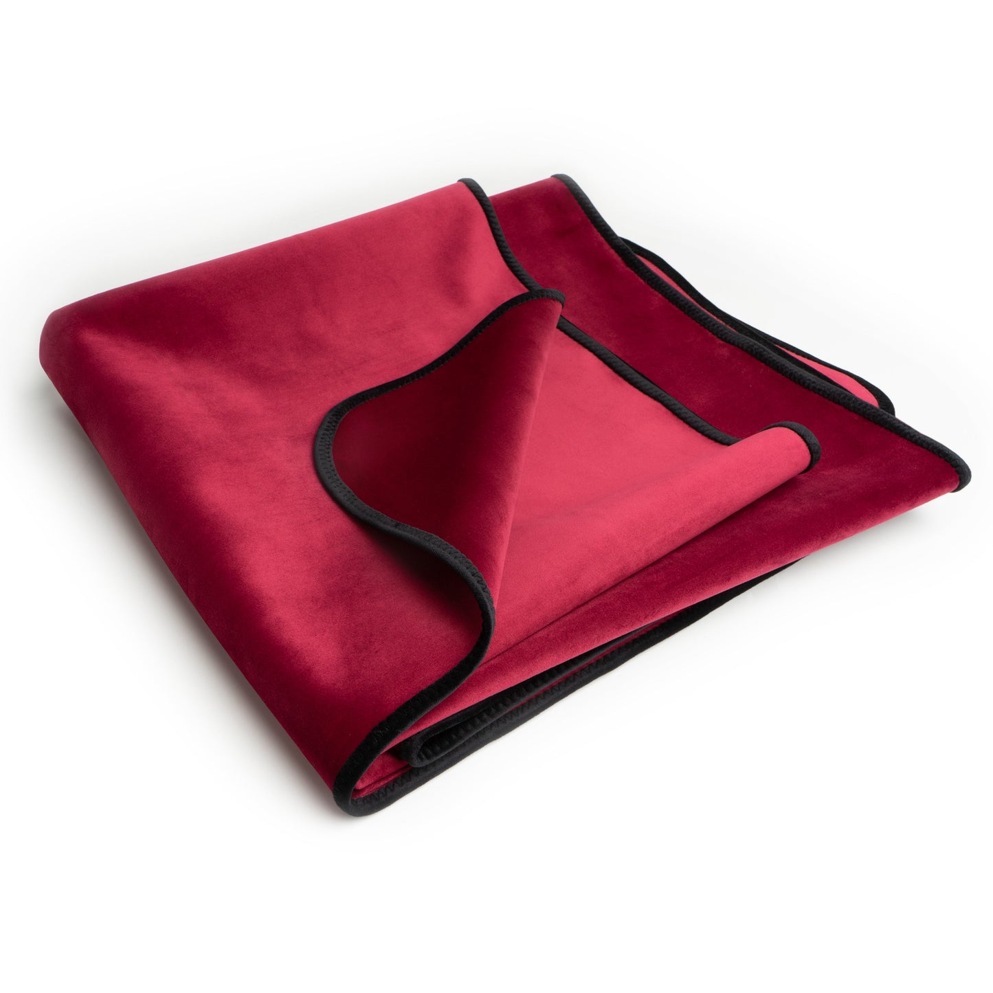 Fascinator Throw Merlot Microvelvet - Travel Size