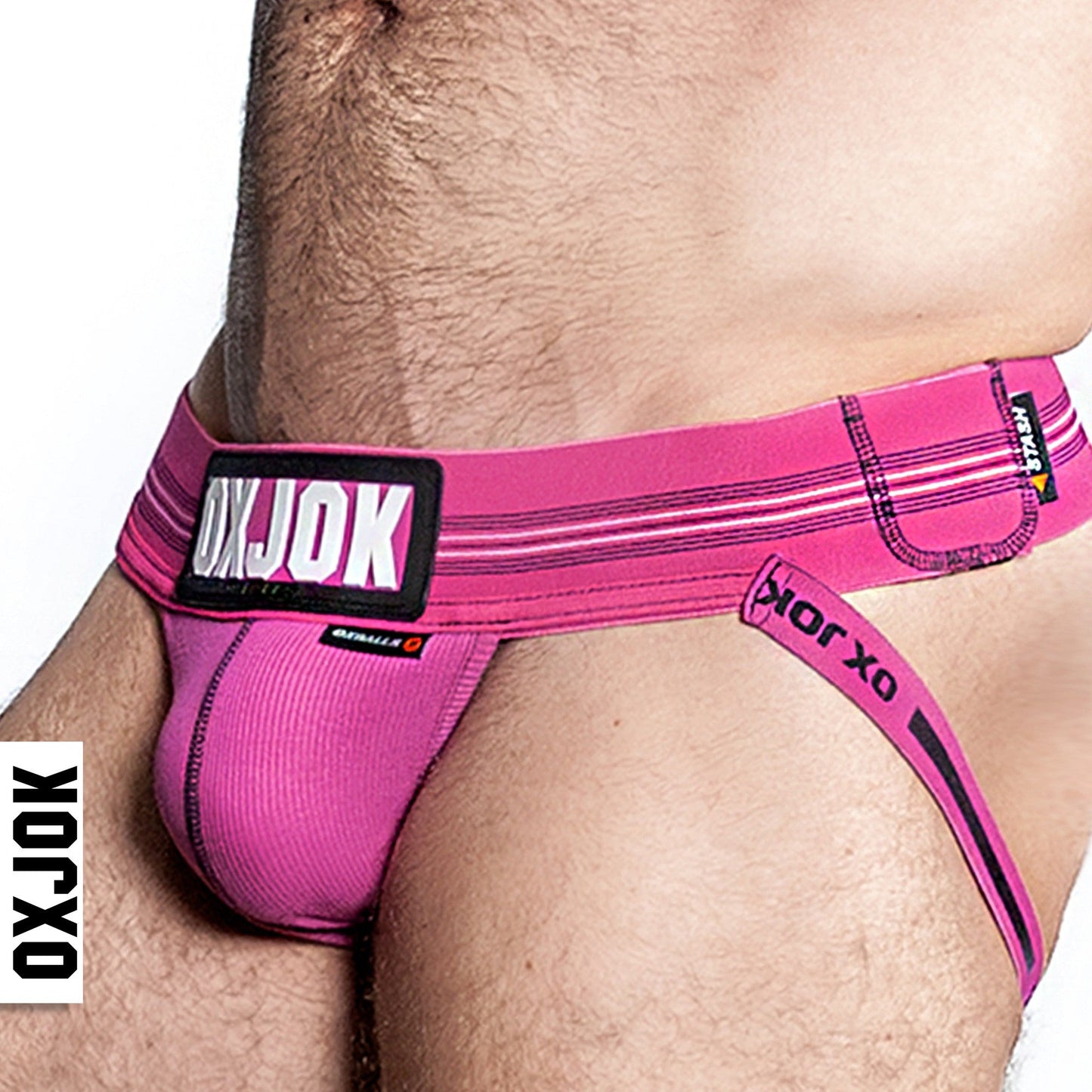 SLINGJOCK, upthrust slider-strap jock, PINK SKY, X-LARGE