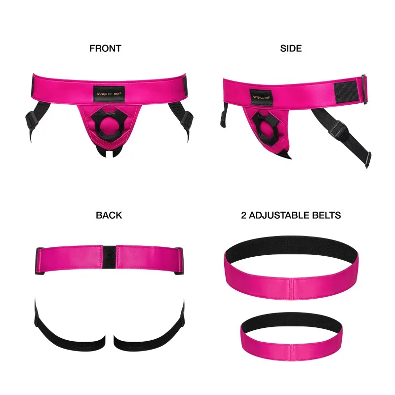 LEATHERETTE HARNESS CURIOUS - FUCHSIA